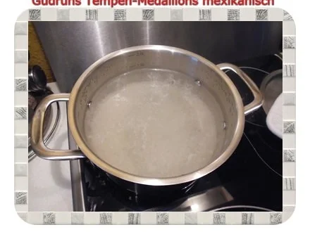 Vegetarisch: Tempeh-Medaillons mit Reis und Lauchsahne - Rezept - Bild Nr. 8