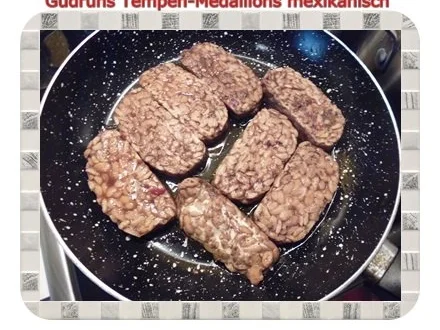 Vegetarisch: Tempeh-Medaillons mit Reis und Lauchsahne - Rezept - Bild Nr. 9