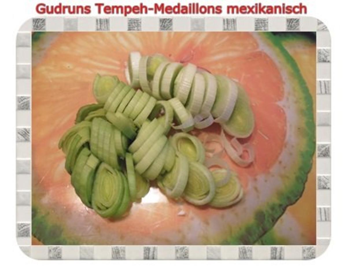 Vegetarisch: Tempeh-Medaillons mit Reis und Lauchsahne - Rezept - Bild Nr. 10