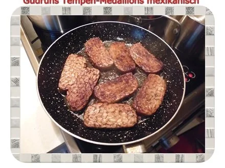 Vegetarisch: Tempeh-Medaillons mit Reis und Lauchsahne - Rezept - Bild Nr. 12