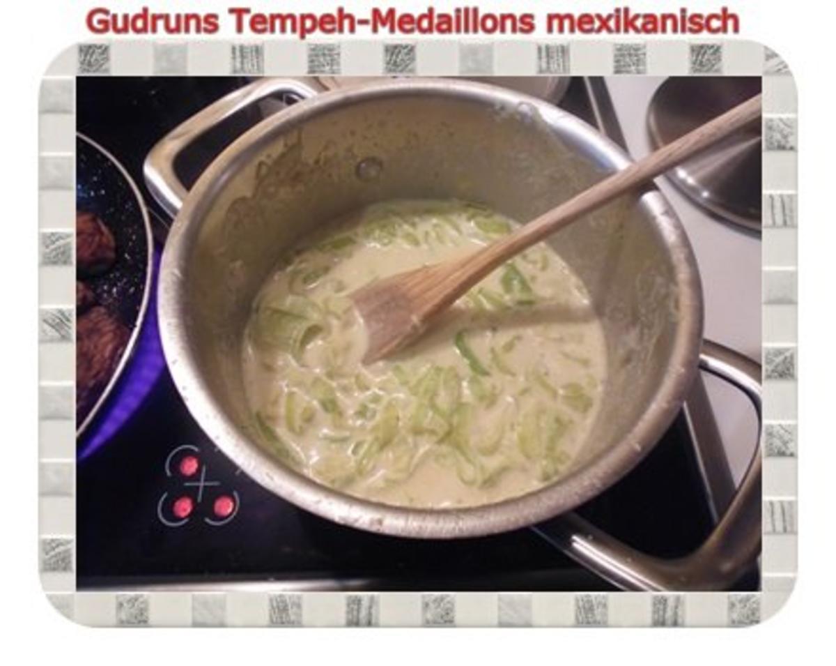 Vegetarisch: Tempeh-Medaillons mit Reis und Lauchsahne - Rezept - Bild Nr. 13