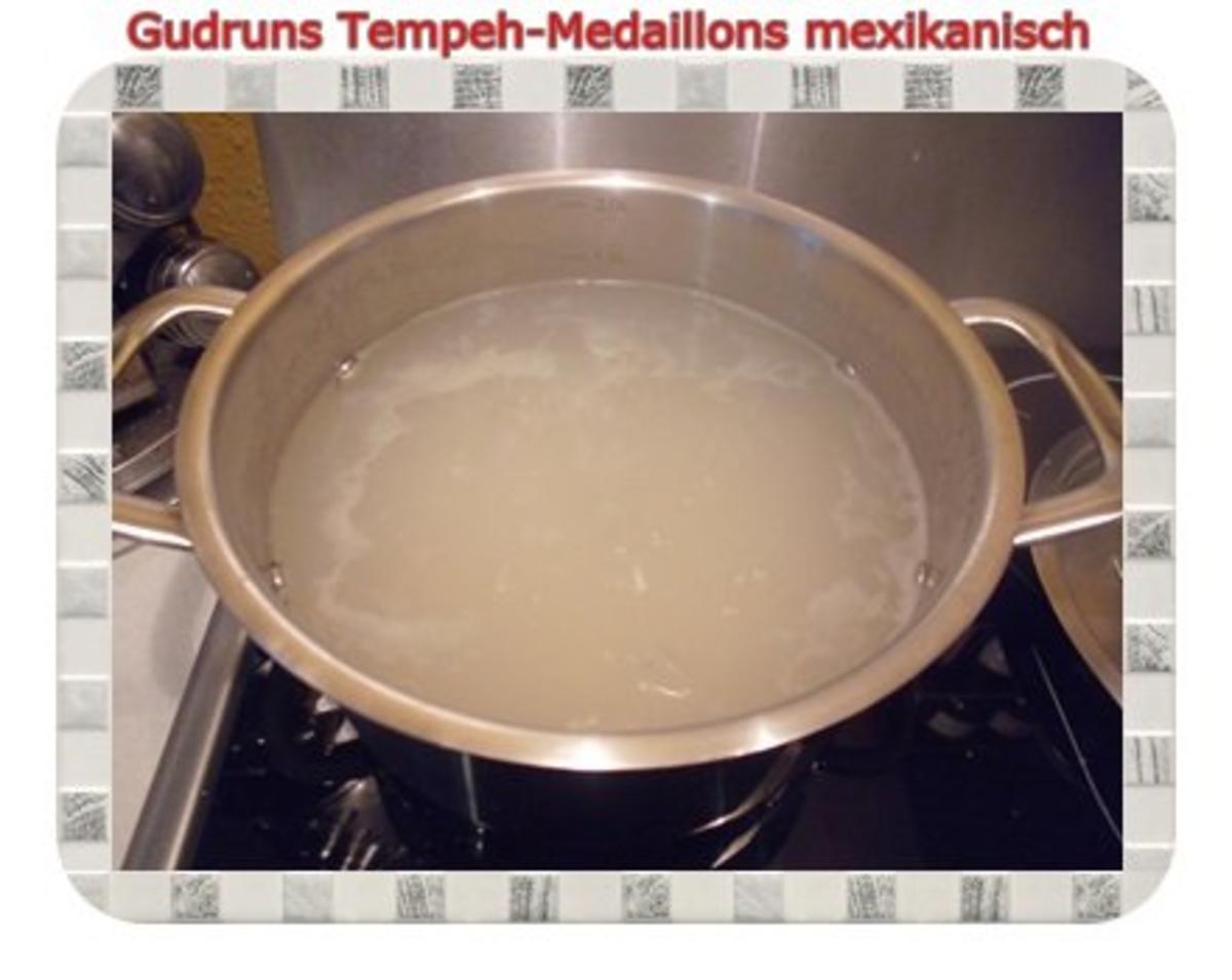Vegetarisch: Tempeh-Medaillons mit Reis und Lauchsahne - Rezept - Bild Nr. 15