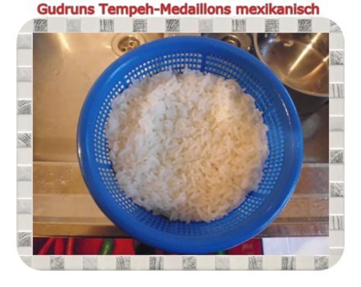Vegetarisch: Tempeh-Medaillons mit Reis und Lauchsahne - Rezept - Bild Nr. 16