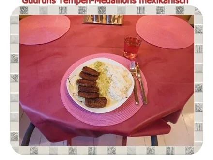 Vegetarisch: Tempeh-Medaillons mit Reis und Lauchsahne - Rezept - Bild Nr. 17