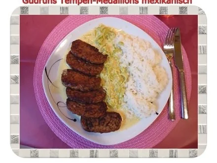 Vegetarisch: Tempeh-Medaillons mit Reis und Lauchsahne - Rezept - Bild Nr. 18