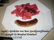 Salat – Ingrid’s köstlicher rote Bete Speckkartoffelsalat - Rezept
