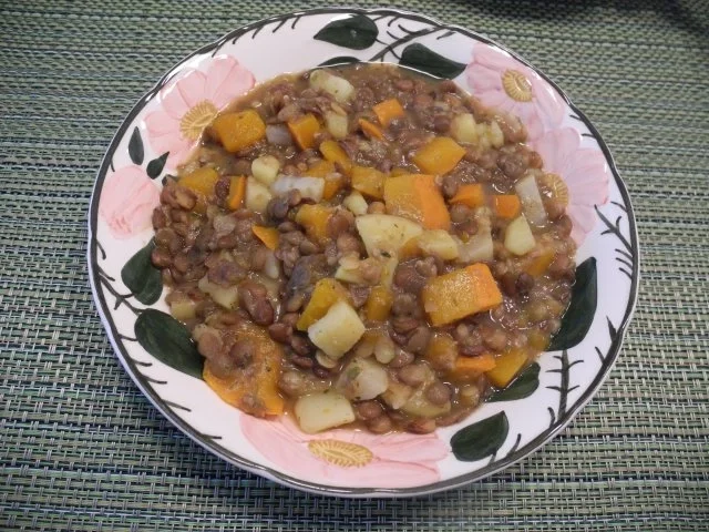 Linsen mit Kürbis - Rezept