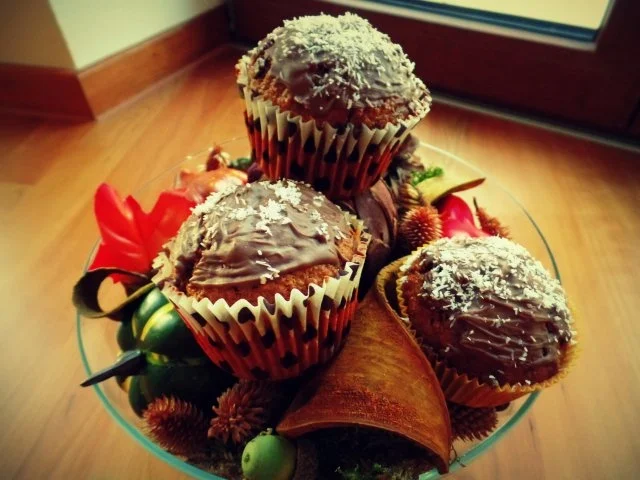 Kürbis-Kokos-Schoko-Muffins - Rezept - Bild Nr. 2
