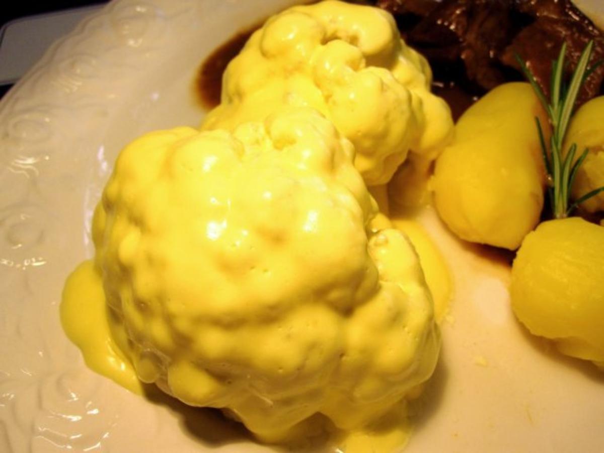 Bilder für Blumenkohl ... mit einer schnellen Zitronen-Hollandaise - Rezept