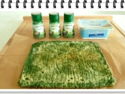 Spinat-Lachs-Frischkäse Rolle - Rezept - Bild Nr. 25