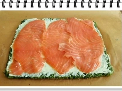 Spinat-Lachs-Frischkäse Rolle - Rezept - Bild Nr. 28