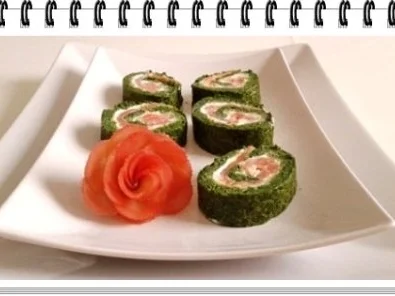 Spinat-Lachs-Frischkäse Rolle - Rezept - Bild Nr. 33