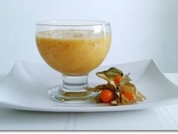 Rezept: „Goldener Oktober Smoothie“ mit Lampionblumen Bild Nr. 2 „Goldener Oktober Smoothie“ mit Lampionblumen - Rezept - Bild Nr. 2