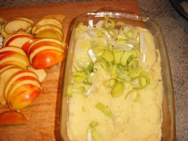Hähnchen-Porree-Apfel-Auflauf - Rezept - Bild Nr. 5