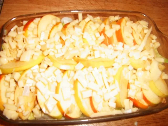 Hähnchen-Porree-Apfel-Auflauf - Rezept - Bild Nr. 7