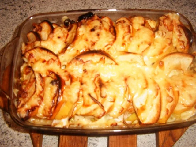 Hähnchen-Porree-Apfel-Auflauf - Rezept - Bild Nr. 8