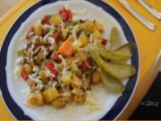 Bratkartoffelpfanne mit Speck und Gemüse - Rezept