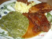 Kaiserfleisch mit saure Bohnen und Kartoffelpüree - Rezept