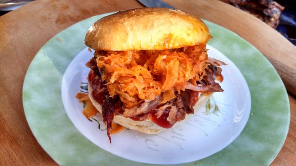 Bilder für Sloppy Joe - with slow cooked Roast Pork - Rezept