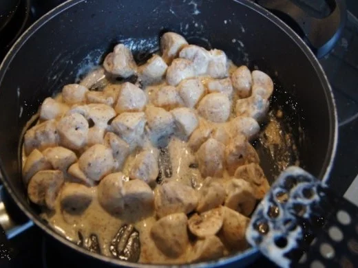 Sellerieschnitzel mit Crème fraîche Champignons und Sellerie-Kartoffel-Stampf - Rezept - Bild Nr. 9