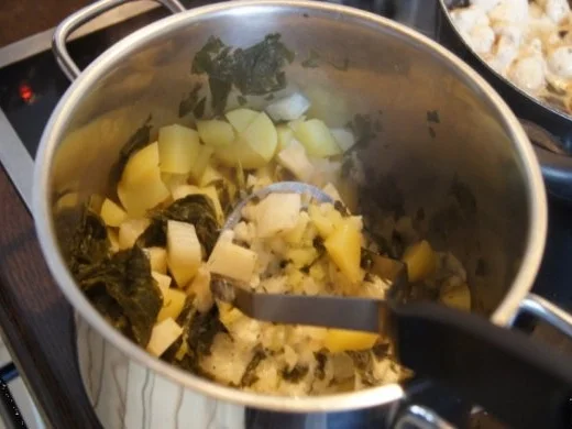 Sellerieschnitzel mit Crème fraîche Champignons und Sellerie-Kartoffel-Stampf - Rezept - Bild Nr. 12