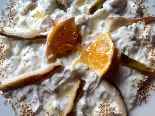 Rezept: Cherimoya-Yoghurt-Dessert Bild Nr. 3 Cherimoya-Yoghurt-Dessert - Rezept - Bild Nr. 3