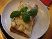 Schinkenmett-Champignon-Toast - Rezept