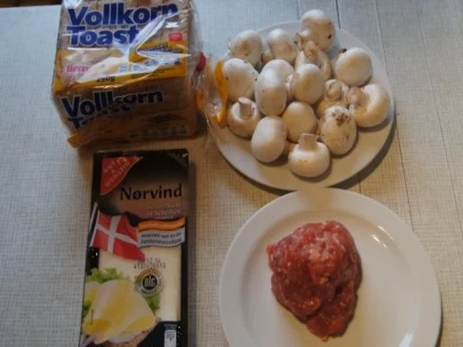 Schinkenmett-Champignon-Toast - Rezept - Bild Nr. 2