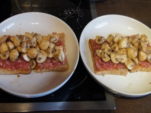 Schinkenmett-Champignon-Toast - Rezept - Bild Nr. 6