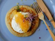 Buchweizenblinis mit Maränenrogen - Rezept