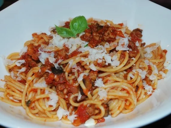 Rezept: Sizilianische Spaghetti Bild Nr. 3 Sizilianische Spaghetti - Rezept - Bild Nr. 3