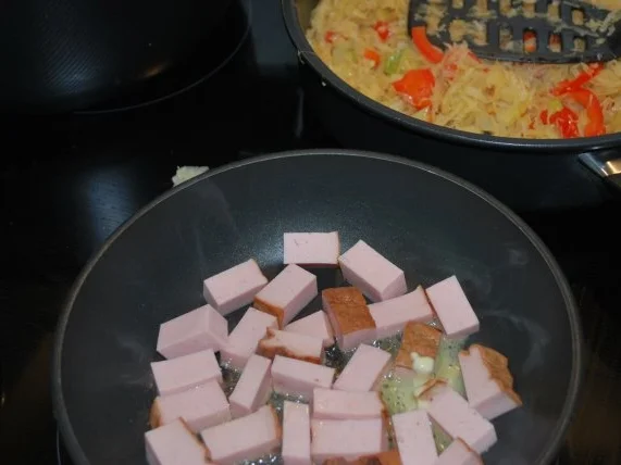 Sauerkraut-Leberkäse-Pfanne - Rezept - Bild Nr. 3