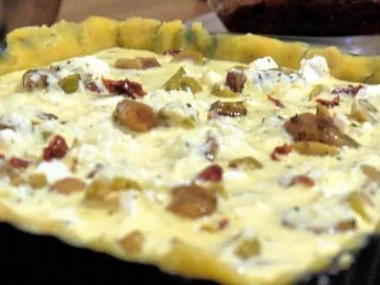 Mediterrane Ziegenkäsetarte mit karamellisiertem Knoblauch - Rezept - Bild Nr. 13