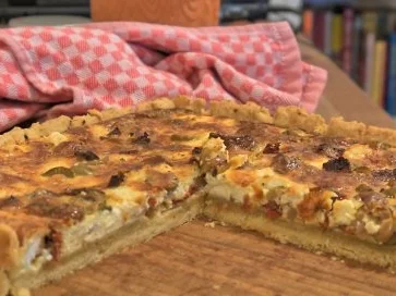 Mediterrane Ziegenkäsetarte mit karamellisiertem Knoblauch - Rezept - Bild Nr. 15