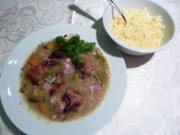 * " Choscht Suppe " Gemüse- Fleisch Suppe - Rezept