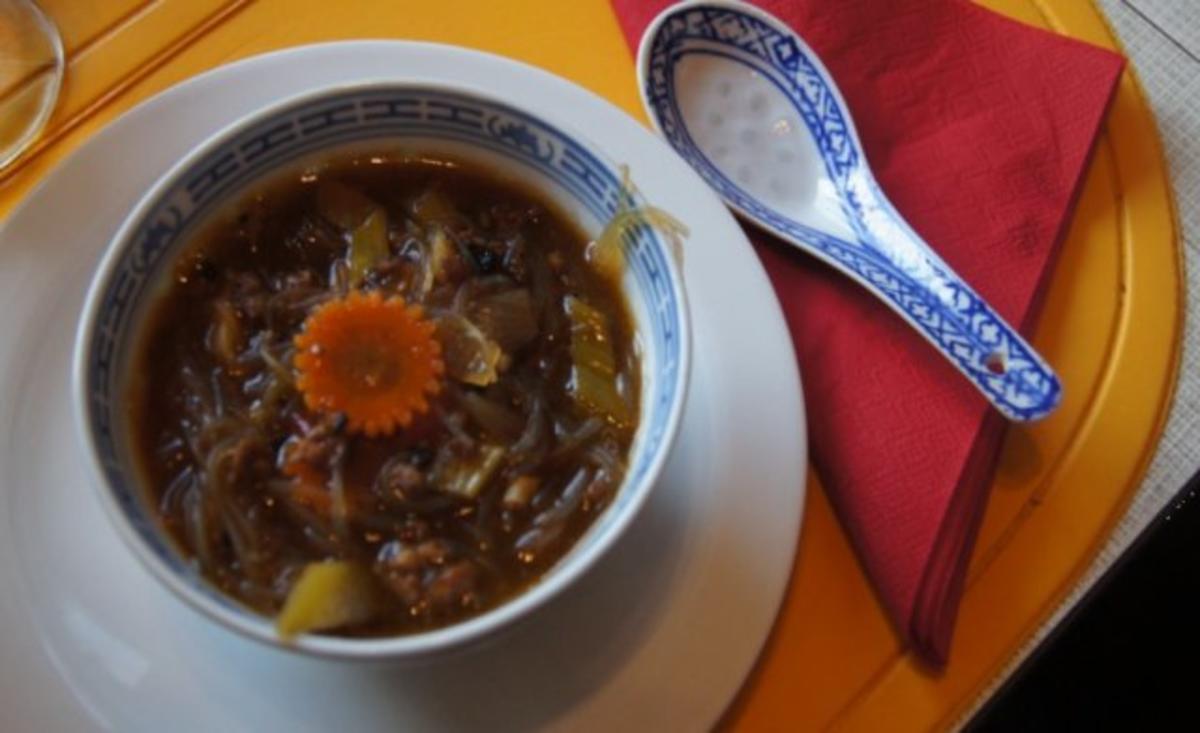 Saure chinesische Suppe mit Mett à la Papa - Rezept - Bild Nr. 11