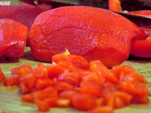 Mediterran gewürzte Hähnchenbrust auf Linsen-Paprika-Gemüse - Rezept - Bild Nr. 2