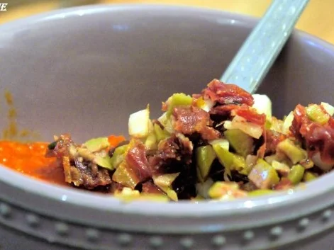 Mediterran gewürzte Hähnchenbrust auf Linsen-Paprika-Gemüse - Rezept - Bild Nr. 5