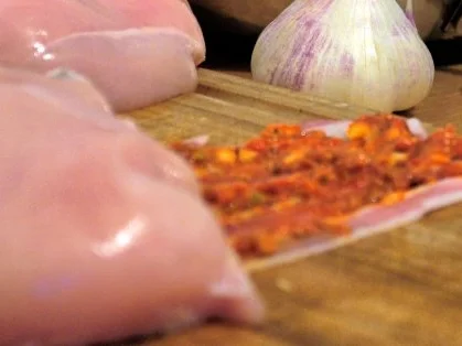 Mediterran gewürzte Hähnchenbrust auf Linsen-Paprika-Gemüse - Rezept - Bild Nr. 8