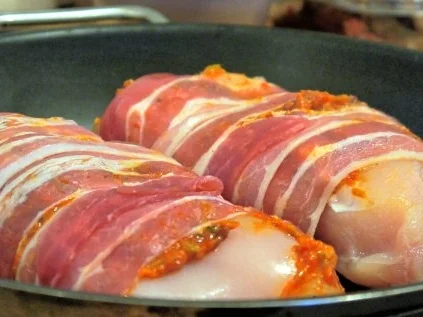 Mediterran gewürzte Hähnchenbrust auf Linsen-Paprika-Gemüse - Rezept - Bild Nr. 9