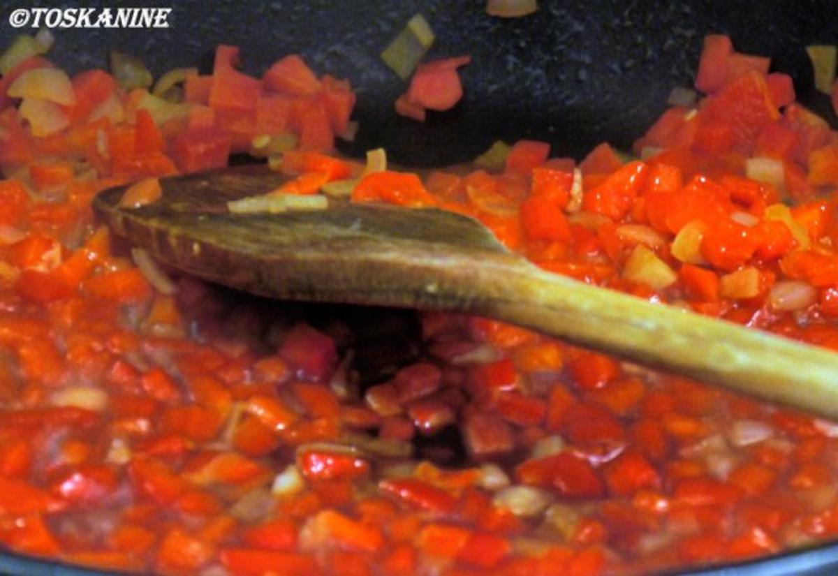 Mediterran gewürzte Hähnchenbrust auf Linsen-Paprika-Gemüse - Rezept - Bild Nr. 14