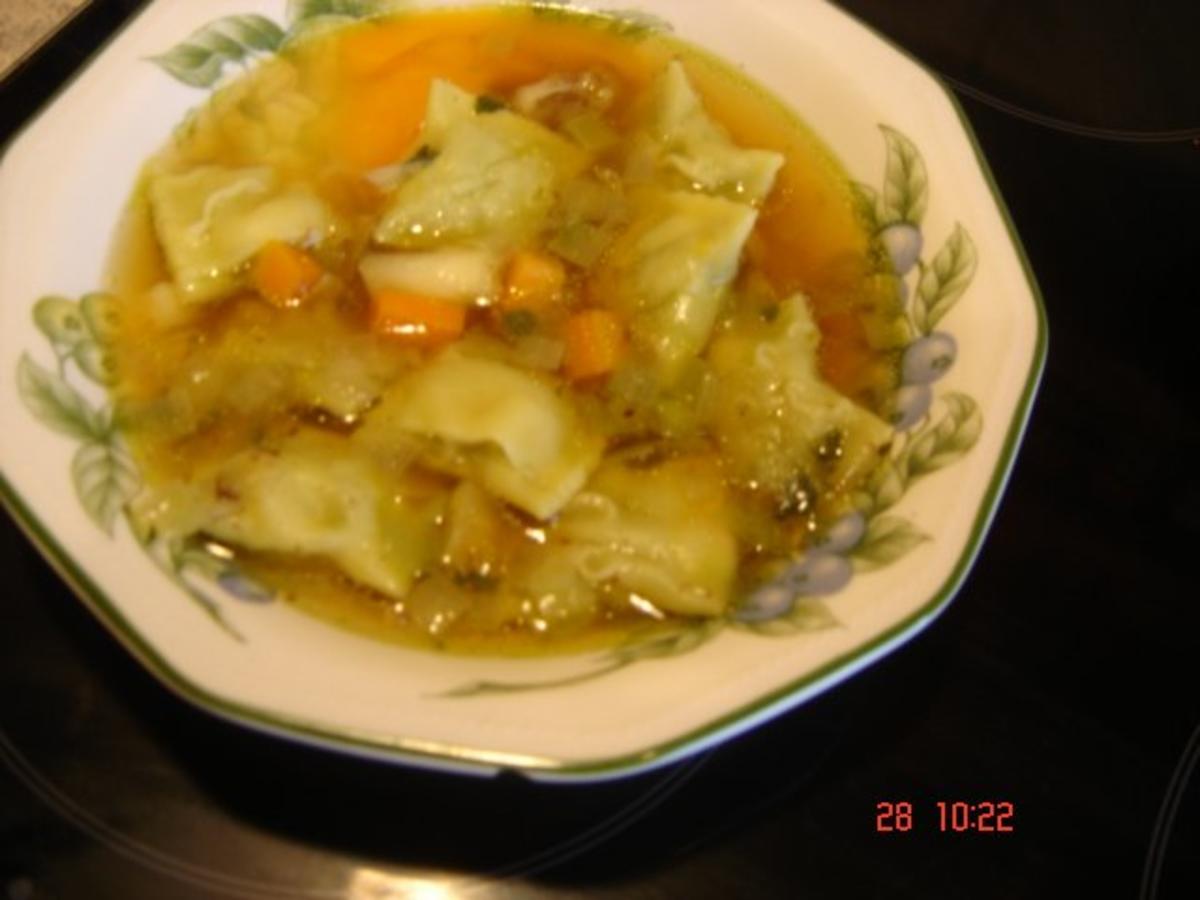 Maultaschsuppe bei diesem Wetter freut man sich auf eine wärmende Suppe
- Rezept Gesendet von Heimi