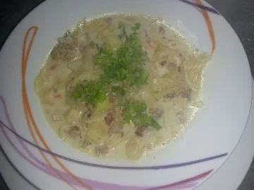 Hackfleisch-Käse-Kohlsuppe - Rezept