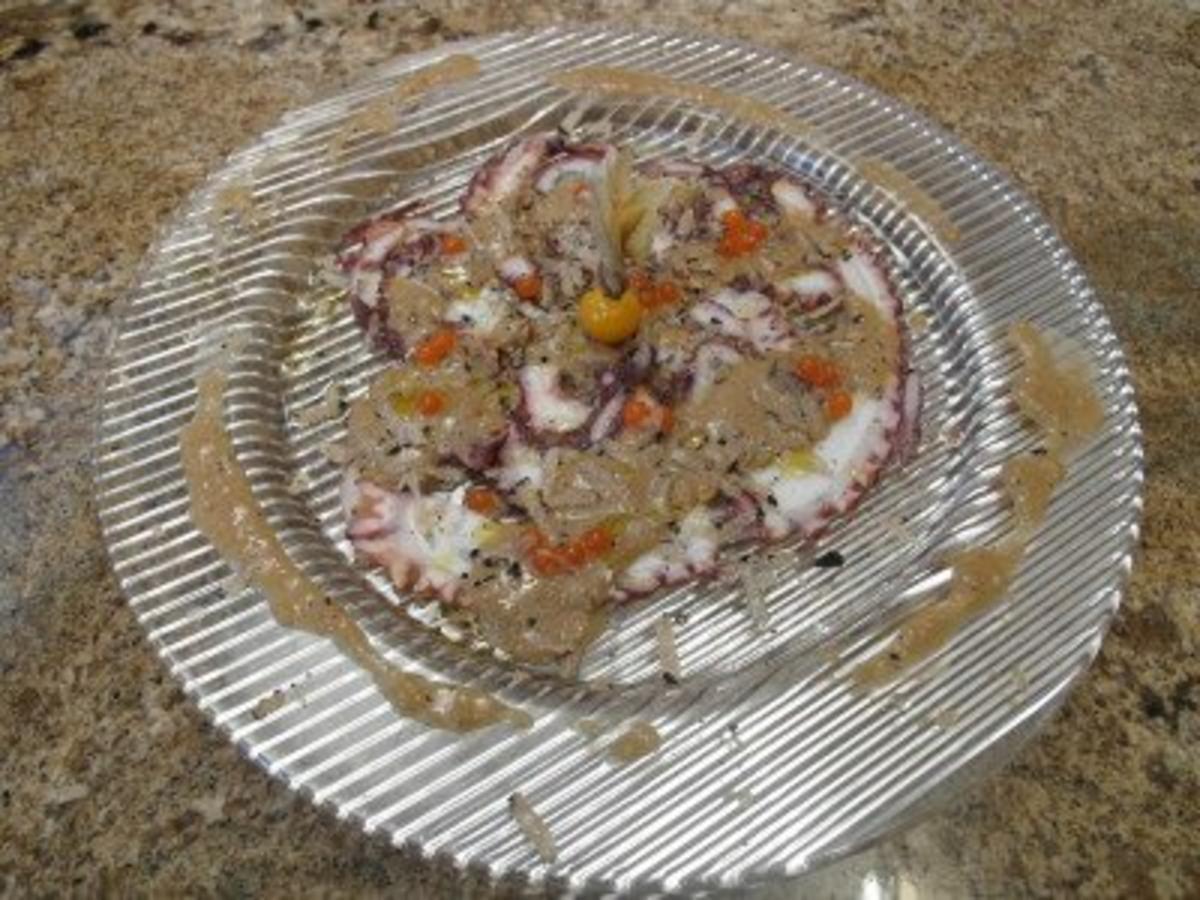 Carpaccio vom Oktopus Rezept Durch Das perfekte Dinner