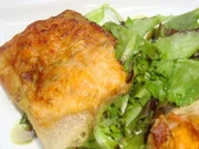 KÜRBISTASCHERL MIT BLATTSALAT - Rezept