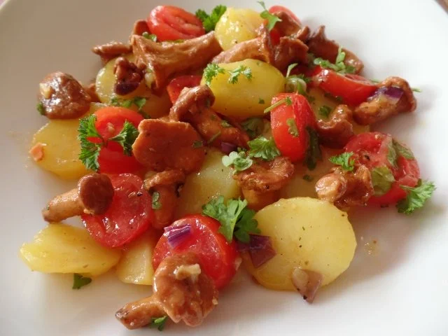 Kartoffel -Pfifferling-Salat - Rezept