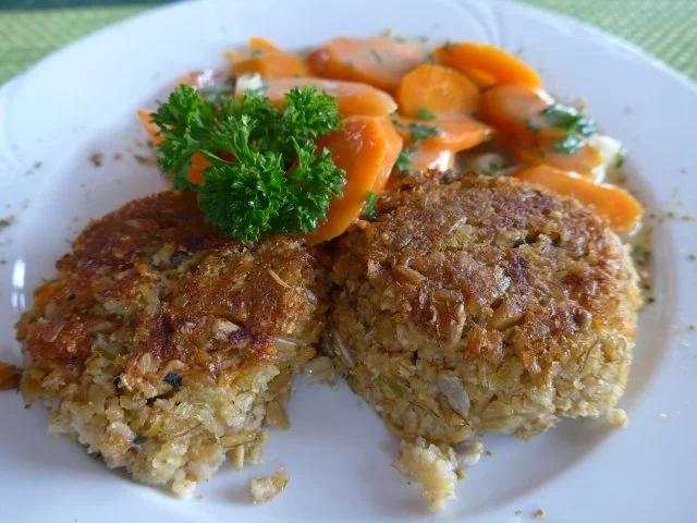 Kokos-Karotten-Gemüse an Pseudogetreide*-Bratlinge - Rezept - Bild Nr. 2