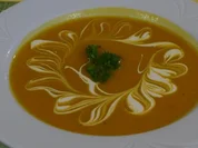 Kürbis - Ingwer - Suppe mit Kokossahne - Rezept