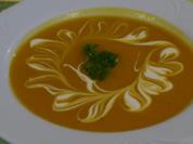 Kürbis - Ingwer - Suppe mit Kokossahne - Rezept