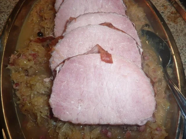 Rezept: FL/Schwein: Sauerkraut mit Kasseler Bild Nr. 7 FL/Schwein: Sauerkraut mit Kasseler - Rezept - Bild Nr. 7